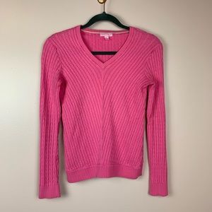 Lilly Pulitzer Cable Knit Pullover Sweater Small